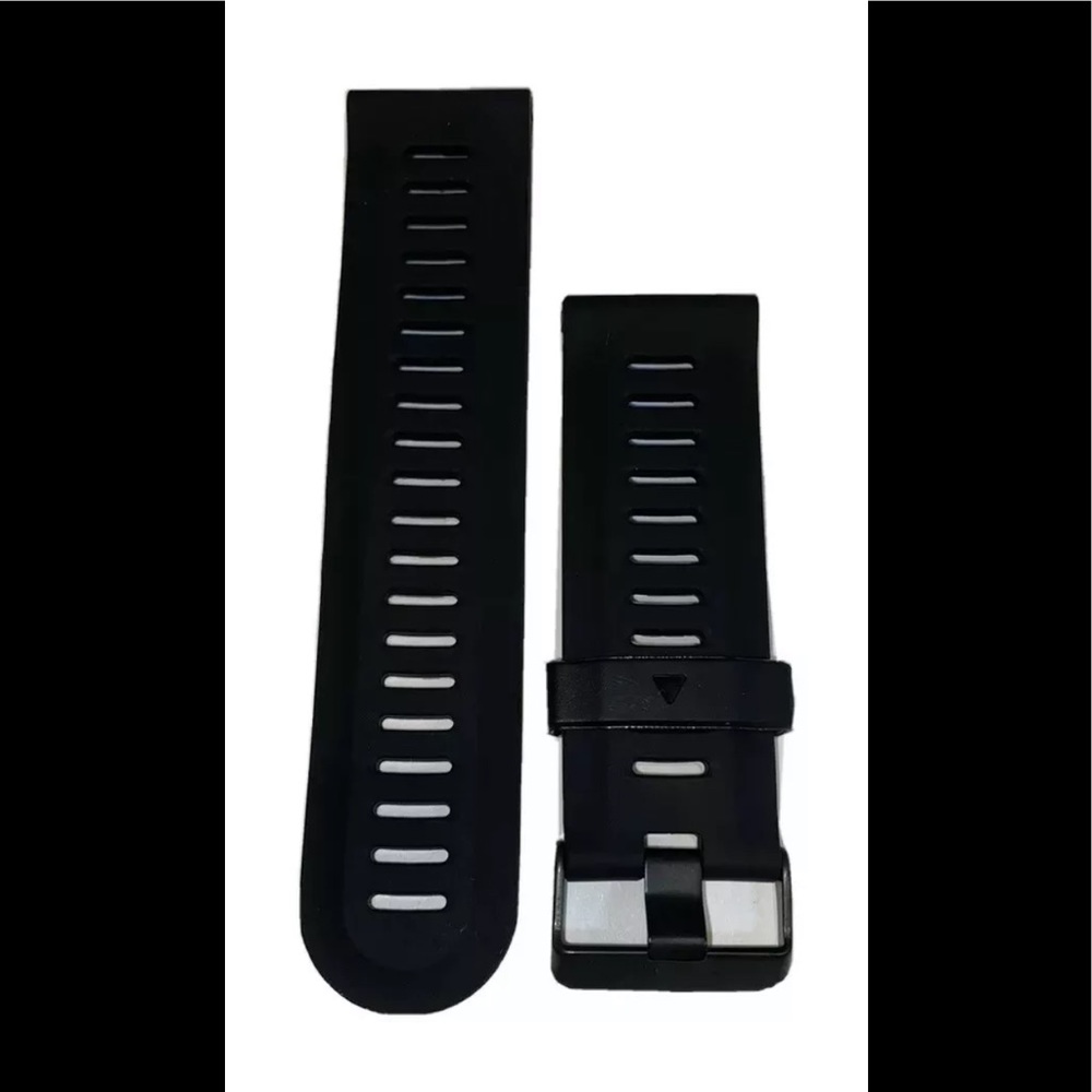 Watch Band 25mm Black Rubber Replacement 4 Nixon 51-30 Strap Garmin Silicone NEW
